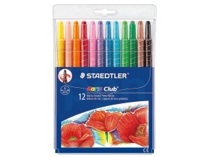 Giz de Cera 12 Cores Retrátil Noris Club - Staedtler