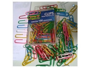 Clips Kaz 2/0 Colorido 100 Unidades